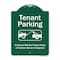 Signmission Tenant Parking Violators Towed Away W/ Graphic Heavy-Gauge Aluminum Sign, 24" x 18", GW-1824-9880 A-DES-GW-1824-9880 - alternate 1